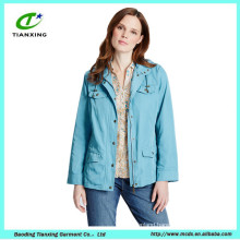 Female light green jacket